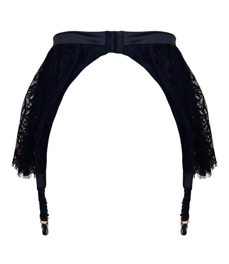 GARTER SKIRT BOLDINI IN BLACK