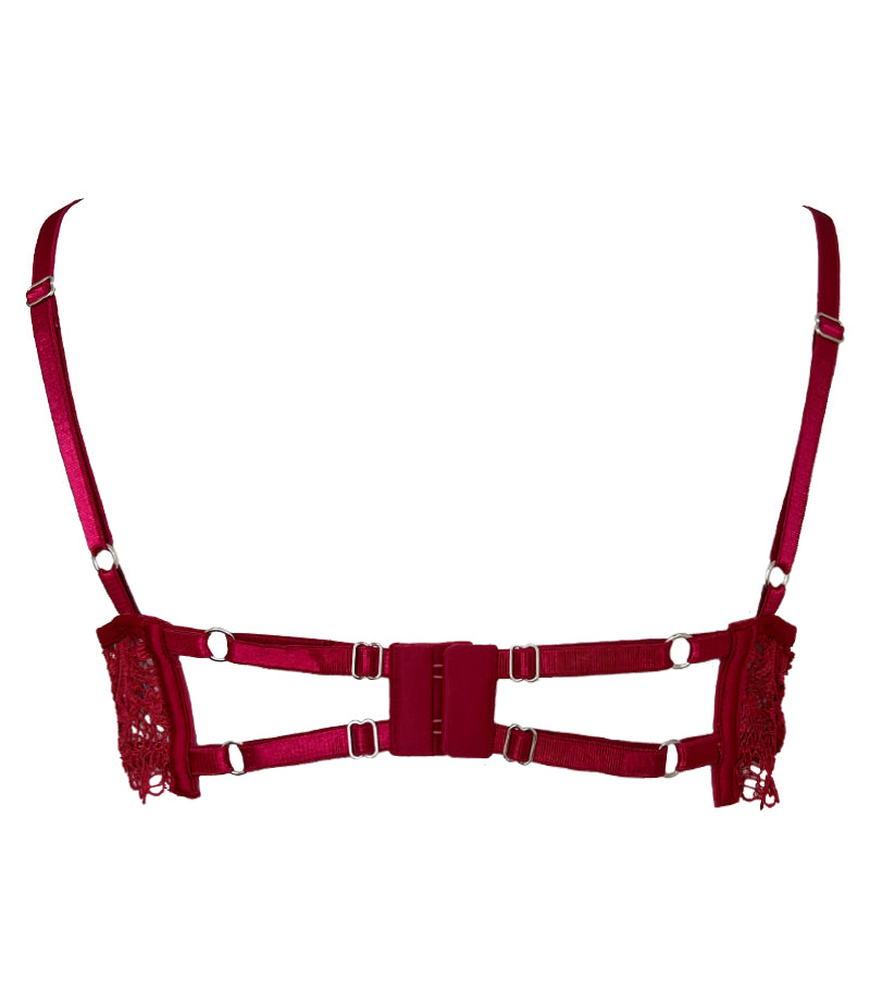 AMOUR BRA IN DEEP RED