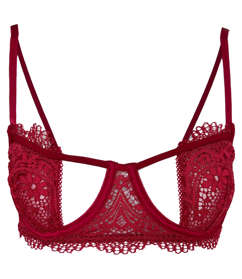 AMOUR BRA IN DEEP RED