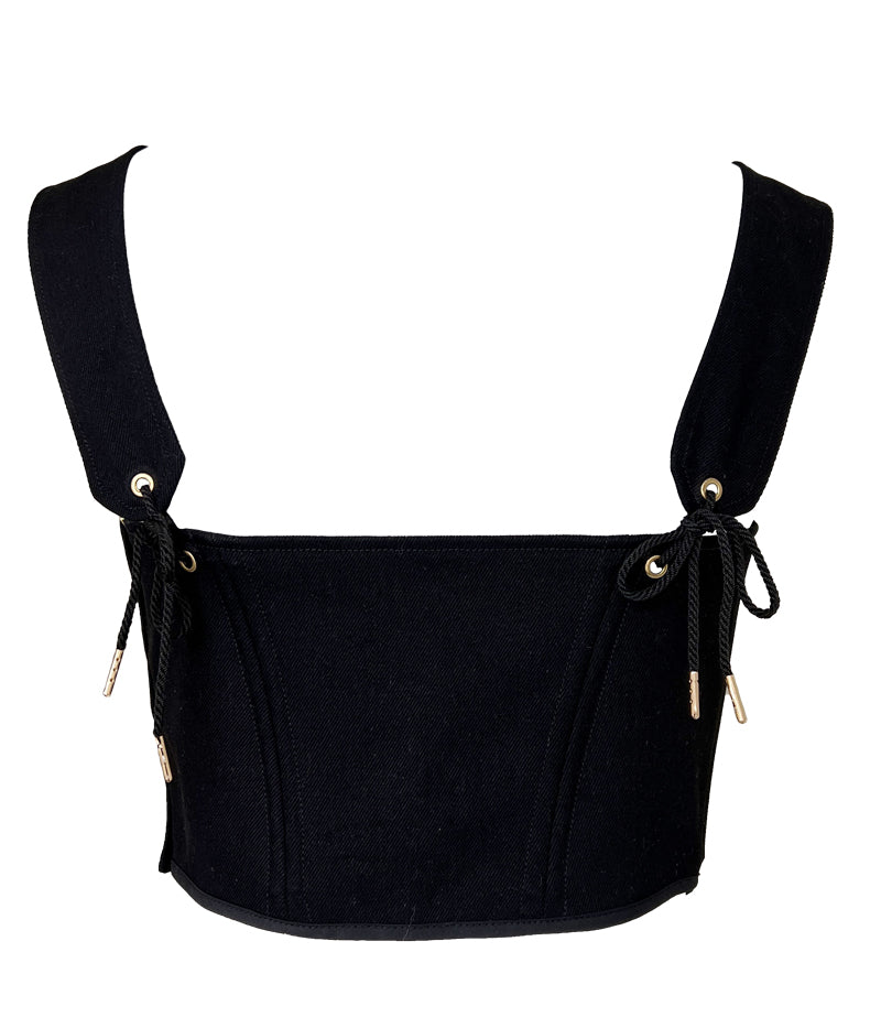 EMMA STAY CORSET IN BLACK